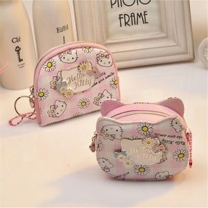 lovely cartoon girls students zipper PU coinpurse